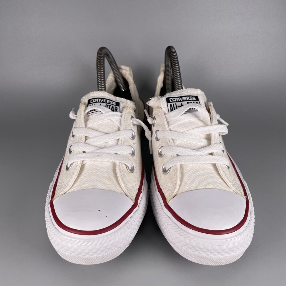 Converse Chuck Taylor All Star Shoreline Women's 9 White Canvas Slip-On Sneakers - Picture 2 of 9